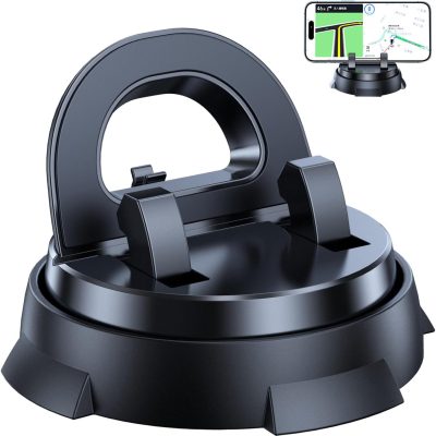2026 New Stable Anti Slip Car Phone Holder, 360° Rotatable + 30° Up & Down Adjustment, Car Phone Mount for Automobile Dashboard, Center Console