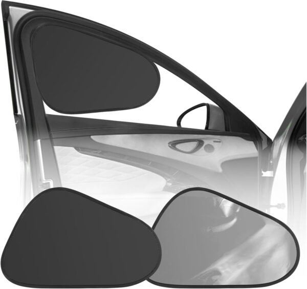 2-Piece Static Mounted Car Window Sun Shades for Blocking Sunlight and Reducing Interior Temperature