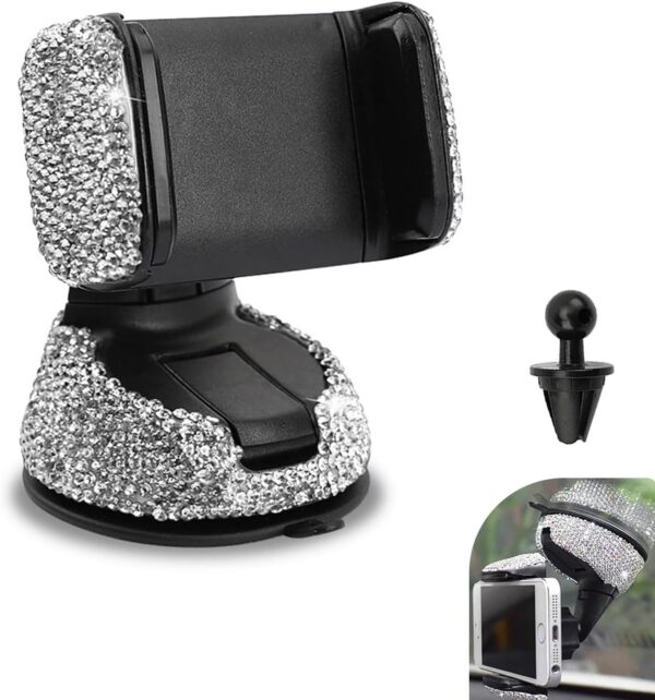 Universal Car Air Vent Phone Holder with Stable Smartphone Stand Design