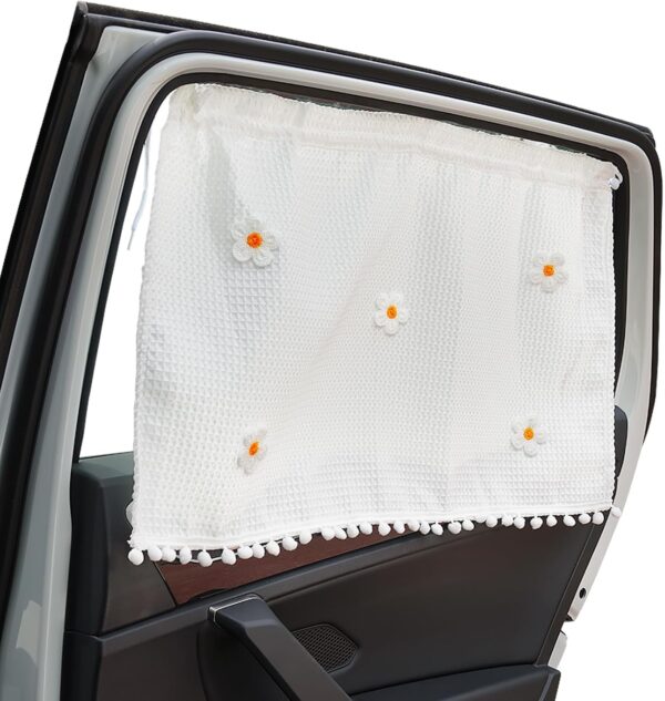 Kids Car Window Sun Shade Curtain with Cartoon Pattern and Sun Protection Cover