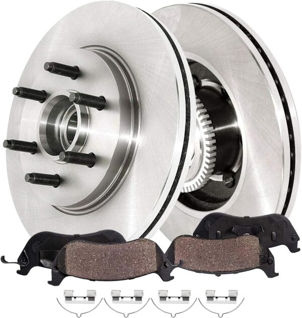 Large Diameter Ventilated Brake Disc Set with Optimized Performance and Cooling Design