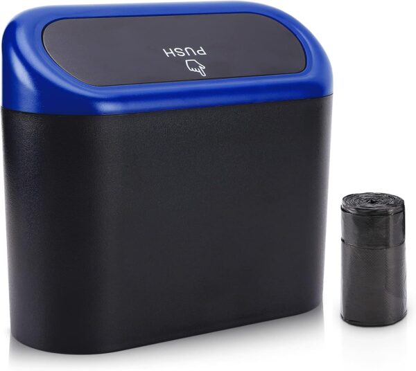 Waterproof Leakproof Car Trash Bin with Lid for Vehicle Storage and Organization
