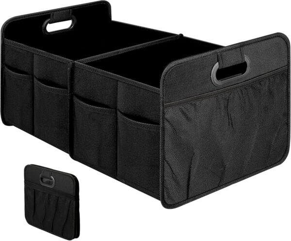Waterproof Collapsible Car Trunk Organizer with 50L Capacity and Multi-Purpose Storage